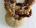 Gorgeous Native Carved Wood Necklace Amulet Pendan