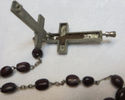 Rare Antique Nun's Reliquary Crucifix Seed Rosary 