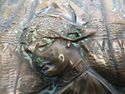 Gorgeous Detailed French Figural Copper Plaque Sup