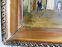 Gorgeous Primitive Oil Painting Framed Signed v Wa