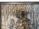 Gorgeous Detailed French Figural Copper Plaque Sup