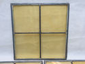 Lot 3 Antique Stained Leaded Glass Windows no Fram