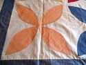 Unfinished Vintage Primitive Quilt Table Cloth w H