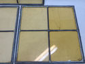 Lot 3 Antique Stained Leaded Glass Windows no Fram