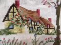 Gorgeous Set of 2 Vintage Needlepoint Hand Made Se