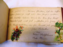 Antique Victorian Autograph Book Vintage Album Wri