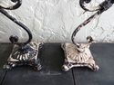 Fantastic Pair Wrought Iron Candle Holders In-Outd