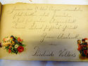 Antique Victorian Autograph Book Vintage Album Wri