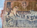 Romantic Italian Tapestry Goblin Cats Playing Ches