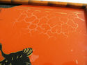 Stunning  Antique Wood Silhouette Bird & Flowers B