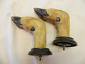 Vintage 2 Stag Deer Hoof  Hooks Great  for Coat Ra