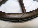 Antique 14" Wood Spoke Wheel w Rubber Tread Vintag