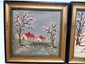 Gorgeous Set of 3 Vintage Needlepoint Hand Made Se