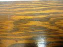 Vintage Primitive Box Storage Tiger Wood Veneer Tr