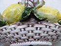 Gorgeous Vintage Italian Capodimonte Lemon Basket 