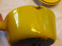 Fantastic COPCO Denmark Yellow Enamel Cast Iron Du