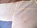 Unfinished Vintage Primitive Quilt Table Cloth w H