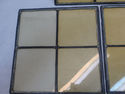 Lot 3 Antique Stained Leaded Glass Windows no Fram