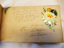 Antique Victorian Autograph Book Vintage Album Wri