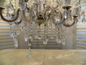 DAZZLING Lg Crystal Glass Chandelier 12 Arms hundr