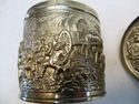 Great Ornate Dutch Silver Art Lidded Tea Caddy Box