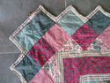 Beautiful Lg Antique Primitive Quilt  Block Squirs