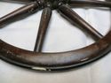 Antique 14" Wood Spoke Wheel w Rubber Tread Vintag