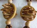 Gorgeous Native Carved Wood Necklace Amulet Pendan