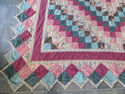 Beautiful Lg Antique Primitive Quilt  Block Squirs