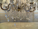 DAZZLING Lg Crystal Glass Chandelier 12 Arms hundr