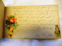 Antique Victorian Autograph Book Vintage Album Wri