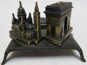 Gorgeous Antique French Inkwell w Paris Arch De Tr