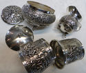 Gorgeous Set 4 Dutch Silver Art Tea Caddy Box Suga