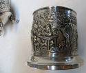 Gorgeous Set 4 Dutch Silver Art Tea Caddy Box Suga