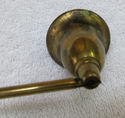 Ornate Long Brass Candle Wick Snuffer Top Vintage 