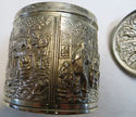 Great Ornate Dutch Silver Art Lidded Tea Caddy Box