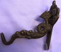 Antique Brass Dragon Figurines Shape Bell Pull Coa