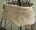 Gorgeous Tan Suede Leather Hipster Belt w Fringes 