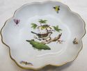 Gorgeous Melon Bowl Herend Rothschild Birds Floral