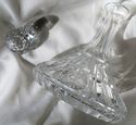 Gorgeous Diamond Faceted Cut Crystal Ships Decante