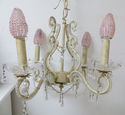 Gorgeous Chandelier 4 Arm Ceiling Lamp Crystal Fac