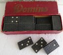 Great Complete in Box Vintage Domino Game w Painte