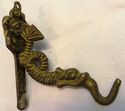 Antique Brass Dragon Figurines Shape Bell Pull Coa