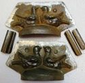 Vintage Tin Metal Mold 2 Ducks Birds Animal Shape 