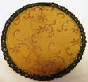  Vintage Italian Gold Brocade Doily Doiley Rug Tab