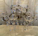 DAZZLING Lg Crystal Glass Chandelier 12 Arms hundr