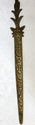 Antique Brass Desk Letter Envelope Opener with Flo