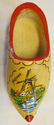 Single Holland Souvenir Carved Wooden Shoe Clog Du