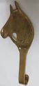 Antique Horse Bust Head Brass Hat Coat Hanger Hook