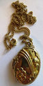 Gorgeous Vintage Necklace Pendant Locket Gold Tone